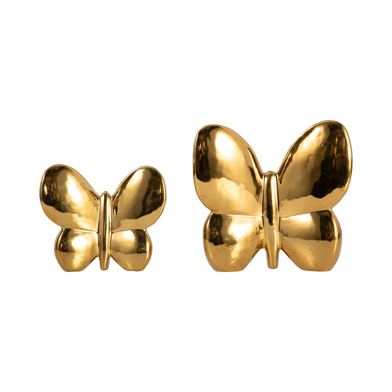 CER, 6" BALLOON BUTTERFLY, GOLD