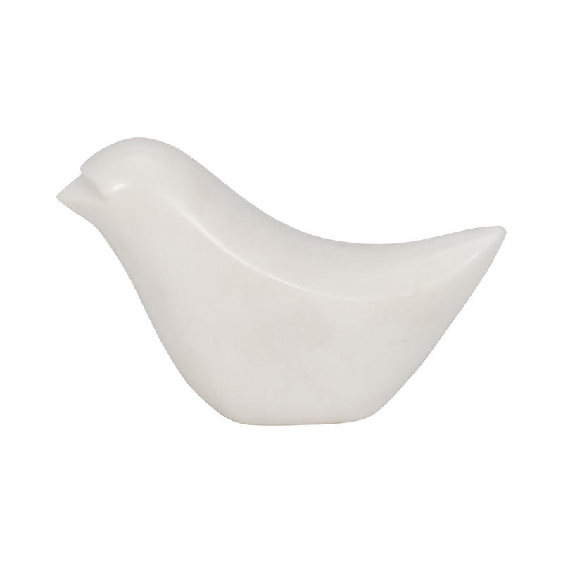 Marble, 7" Bird, White