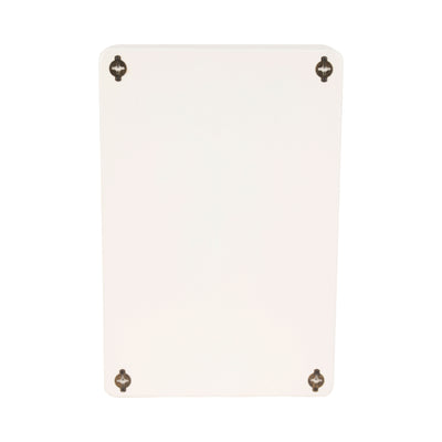 24" Rectangle Rough Finish Wall Shelf, White