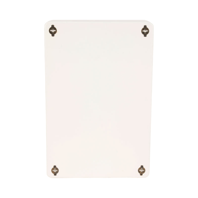 24" Rectangle Rough Finish Wall Shelf, White