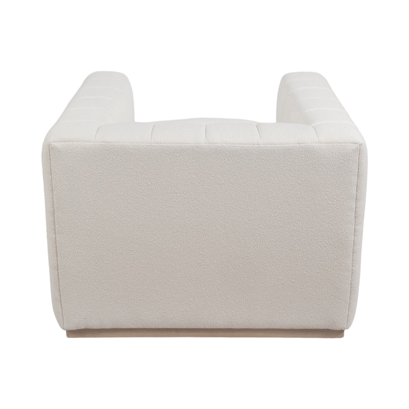 40" Andreeva Tufted Accent Chair, Ivory