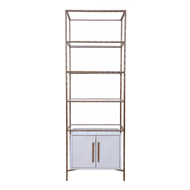 30" Azamara Real Hide Etagere Shelf