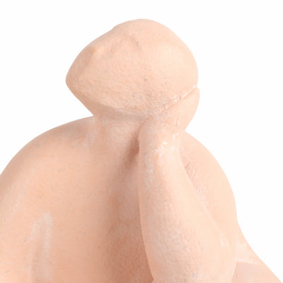 9" Curvy Sitting Figure, Terracotta