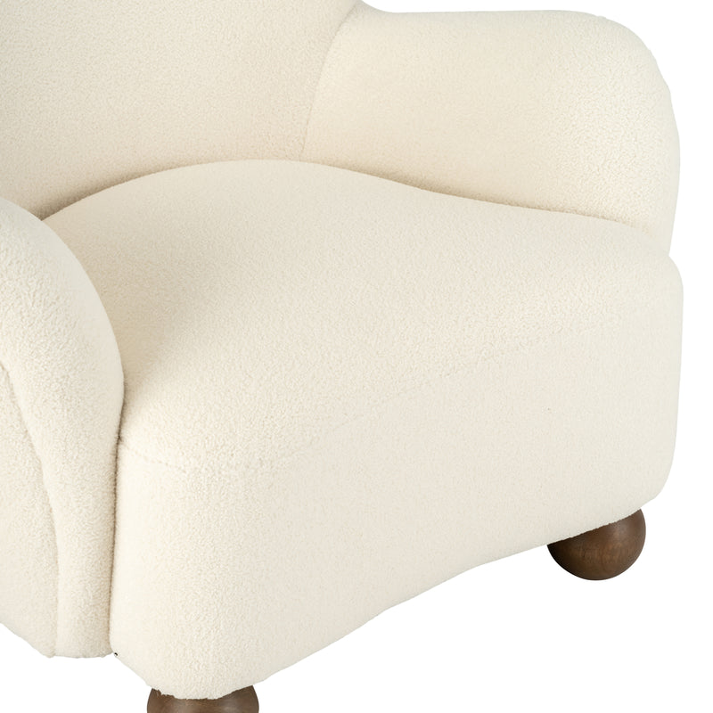 WINGBACK OCCASIONAL CHAIR, BEIGE