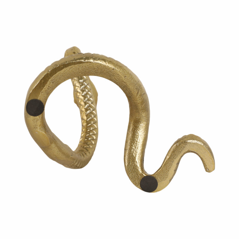 10" Tall Snake Tabletop D?cor, Gold