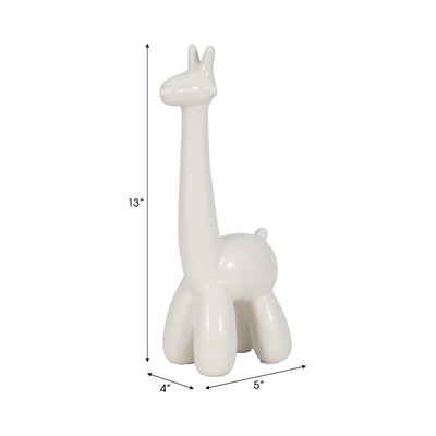 WHITE GIRAFFE BALLOON ANIMAL