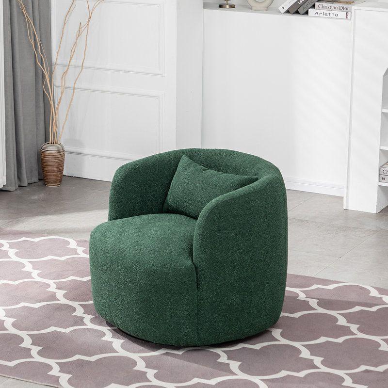 Modern Ergonomic Boucle Arm Chair - 80x85x85 cm - By Alhome