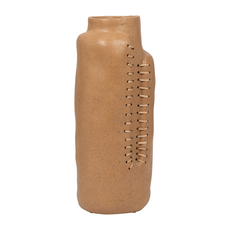 Ecomix, 18" Stitched Up Vase, Terracotta