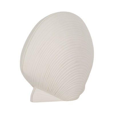 6" Seashell Decor, White