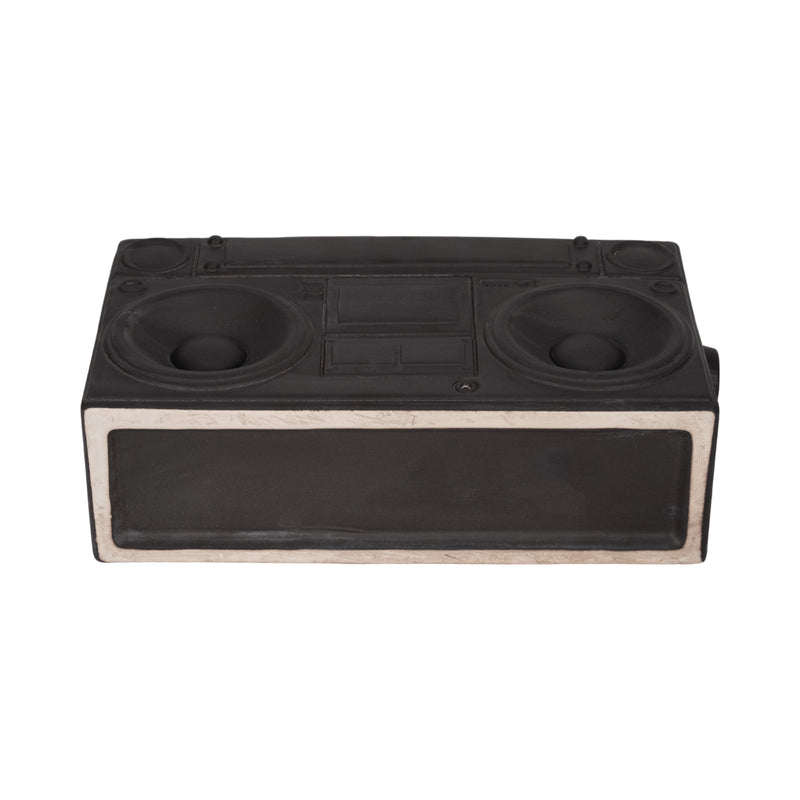 13" Stereo Planter, Grey