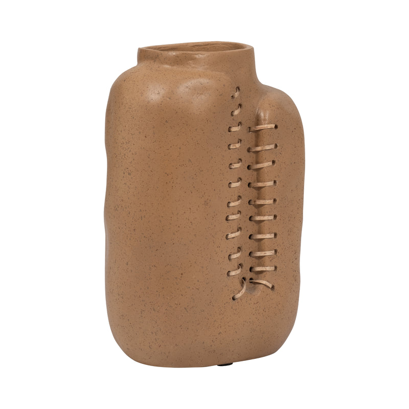 Ecomix, 12" Stitched Up Vase, Terracotta