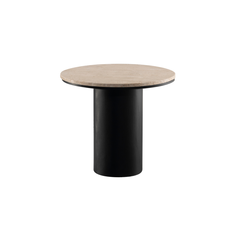 Luxe Living Beige/Black Side Table W56