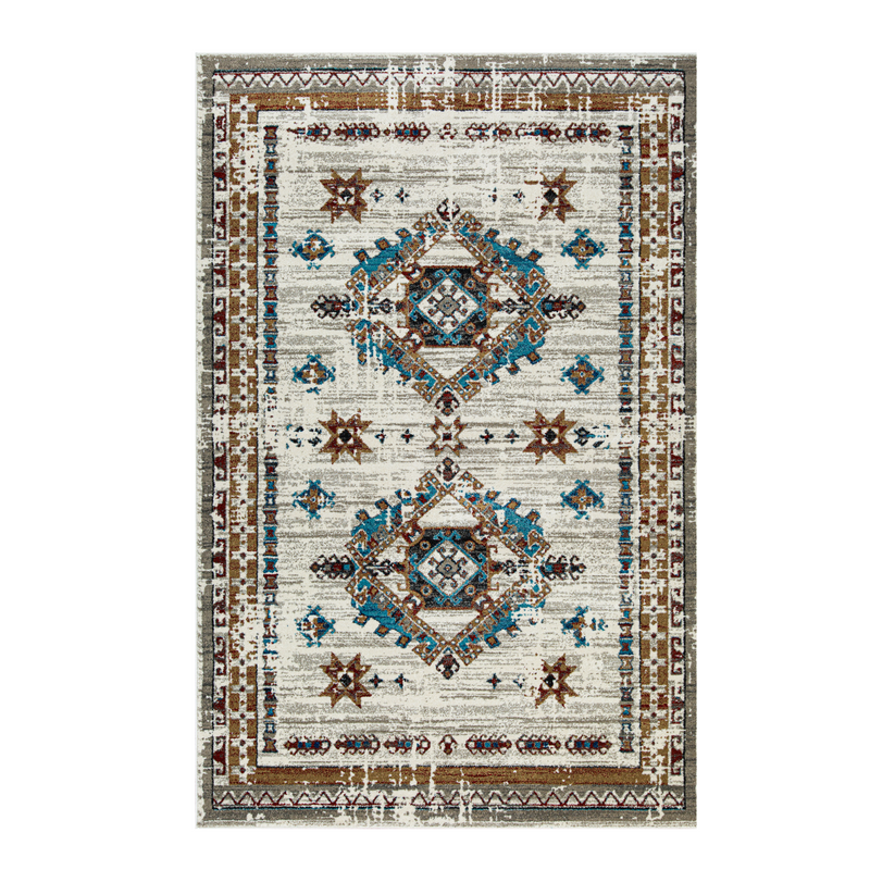 blue and brown rug | سجاد ازرق وبني