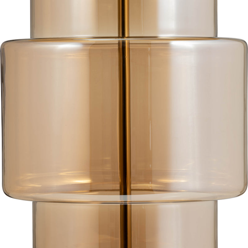 Glass, 30" Lustered Table Lamp, Gold