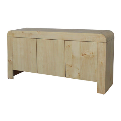 60" Burl Wood Sideboard, Natural