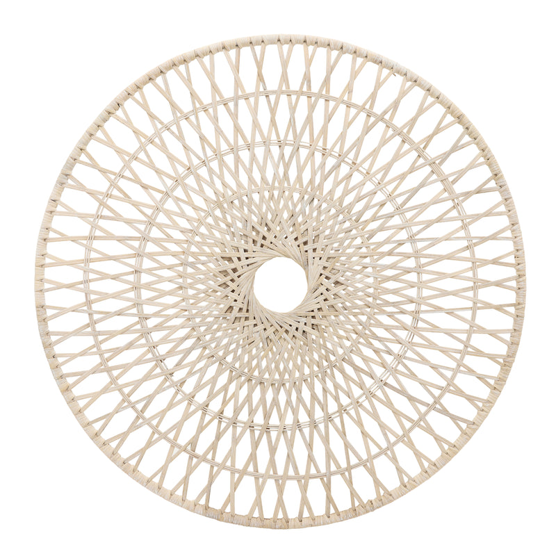 WICKER, 36", ROUND WALL ACCENT, NATURAL