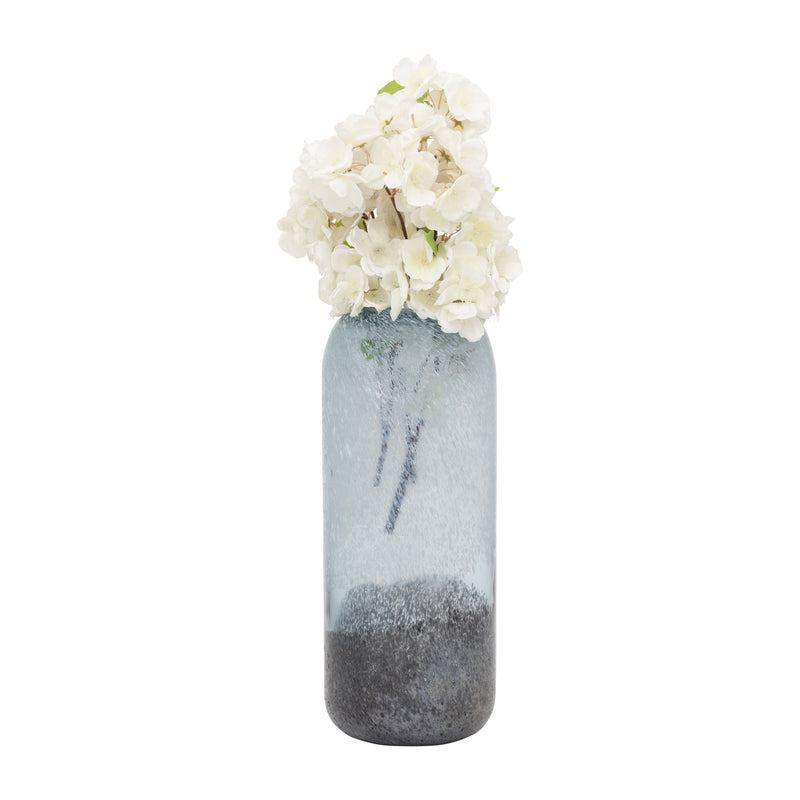 GLASS, 14" OMBRE VASE, MULTI