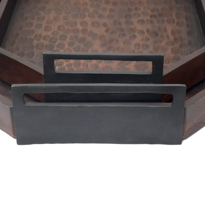 S/2 25/30" Jones Wood Trays, Brown