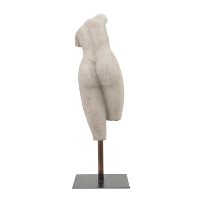 RESIN, 26"H TORSO, GRAY KD