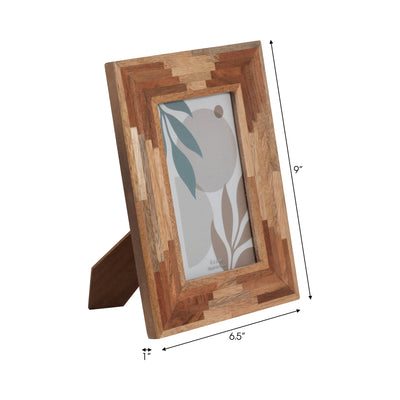 WOOD, 4X6 LAYERS PHOTO FRAME, NATURAL