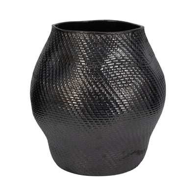 16" Sobaek Small Vase, Black