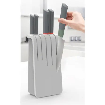 Joseph Joseph Duo  Knife Block Set 5 pieces grey