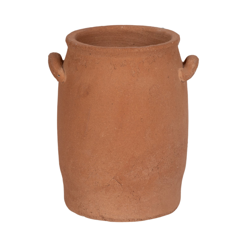 8" Traditional Handle Vase, Terracotta