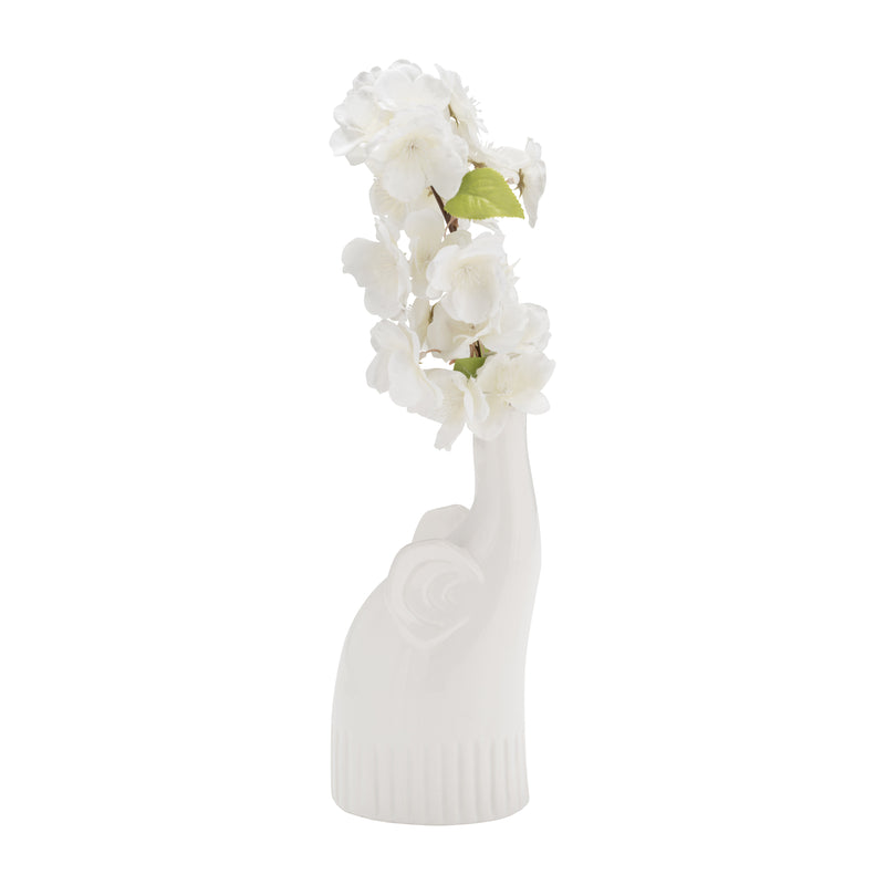 CER,9",ELEPHANT DECO,WHITE