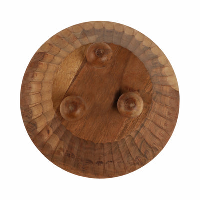 9 17oz Footed Bowl/scented Wax,  Natural