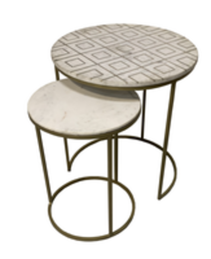 Soulful Textures Nesting Drink Table