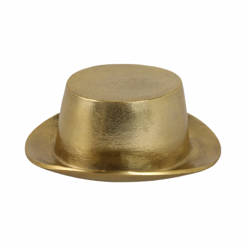 8" Metal Top Hat, Gold