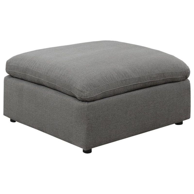 Cloud 9 Charcoal Ottoman Sectional