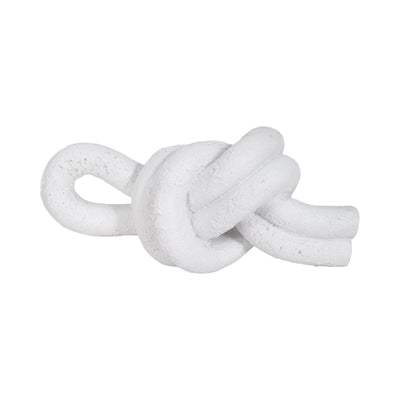 9" Loop Knot Object, White