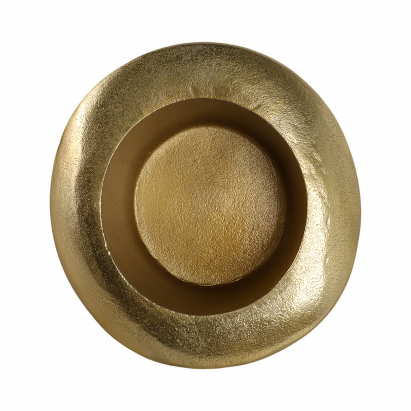 8" Metal Top Hat, Gold