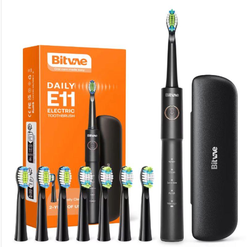 Bitvae BVE11 Tooth Brush With 8 Heads And Travel Case