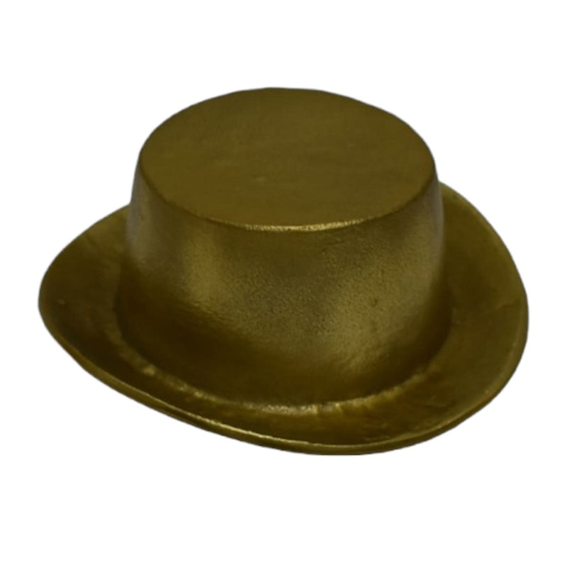 8" Metal Top Hat, Gold