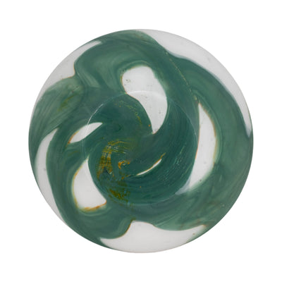 11" Ebb & Flow Bowl, Green/clear