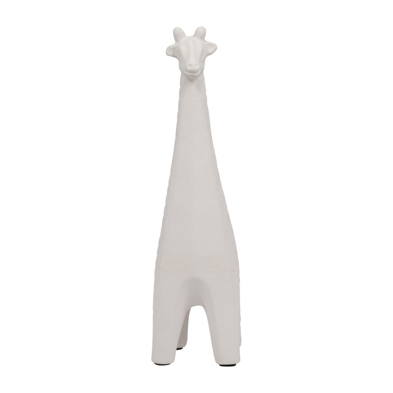 CLAY, 13" LOOPY PATTERN GIRAFFE, IVORY