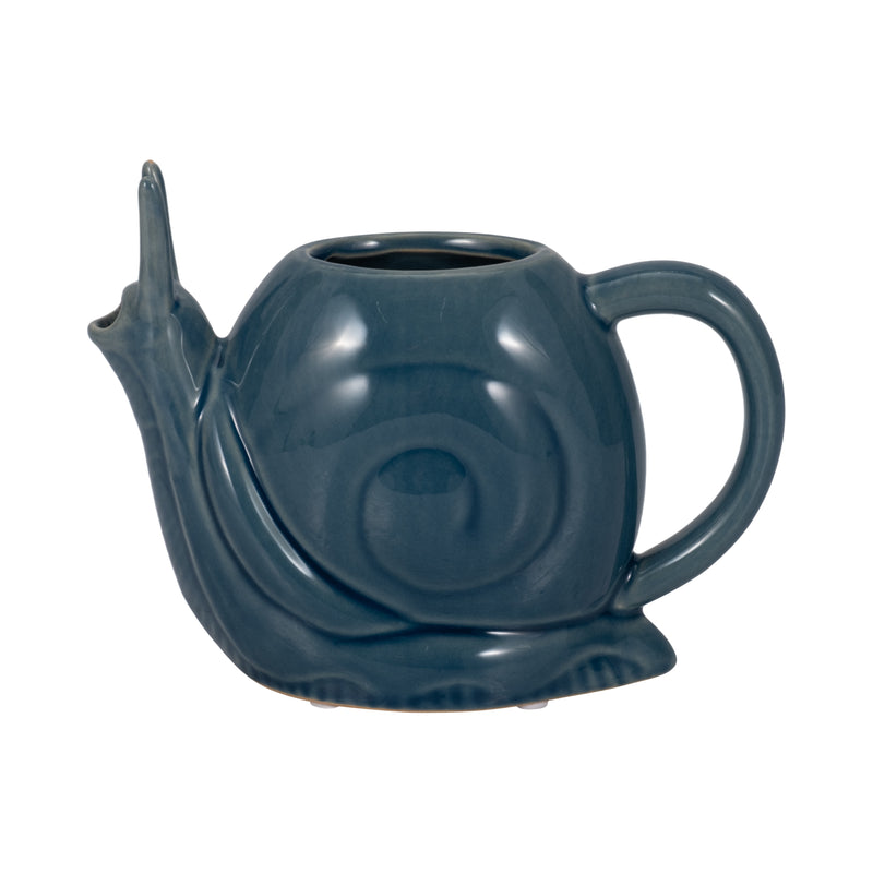 8" Snail Watering Can, Blue