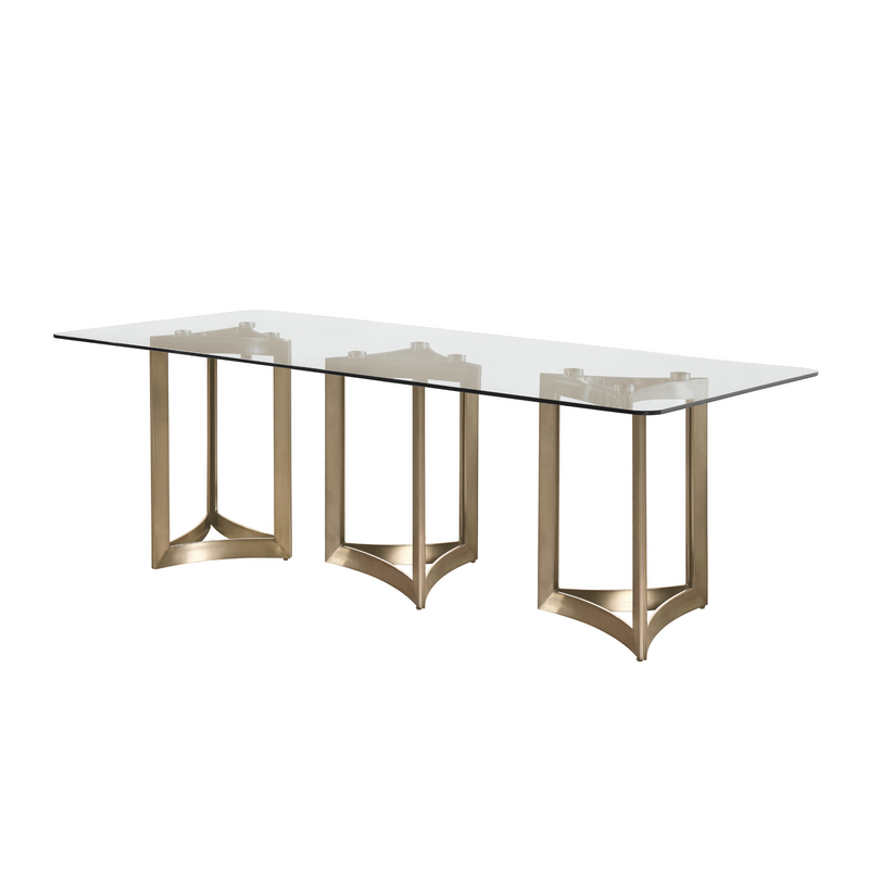 Alexa Glass Top Dining Table