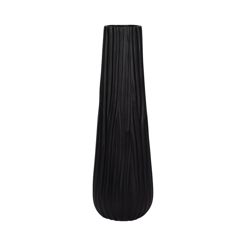 Metal, 19" Jesson Medium Black Vase