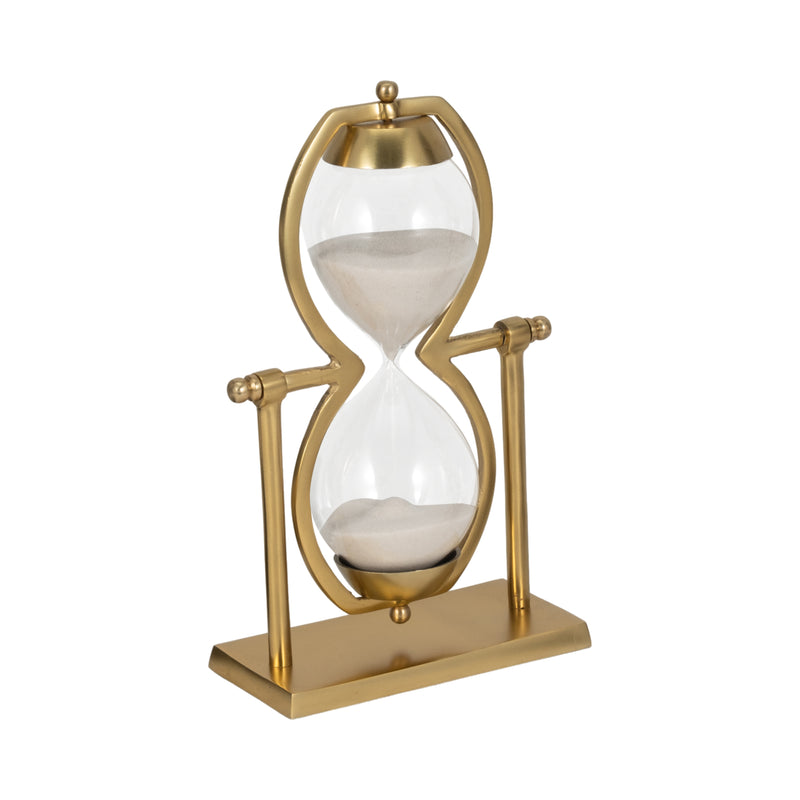 11"h Gold Metal Sandtimer