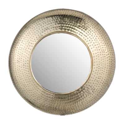 METAL,24",HAMMERED MIRROR,GOLD