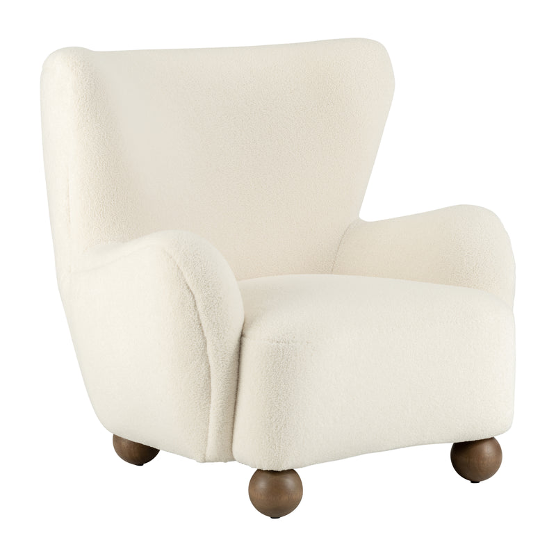 WINGBACK OCCASIONAL CHAIR, BEIGE