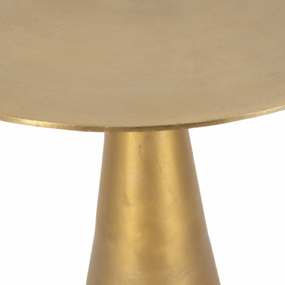 Metal, 24" Sanders Accent Table, Gold