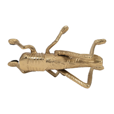 Metal, 9" Grasshopper, Gold