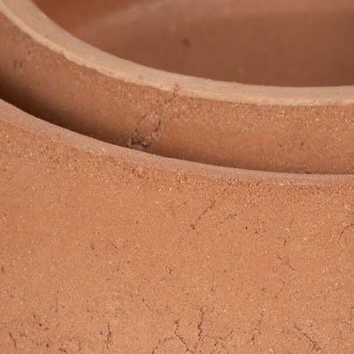 S/2 10/14" Terracotta Bowls, Natural