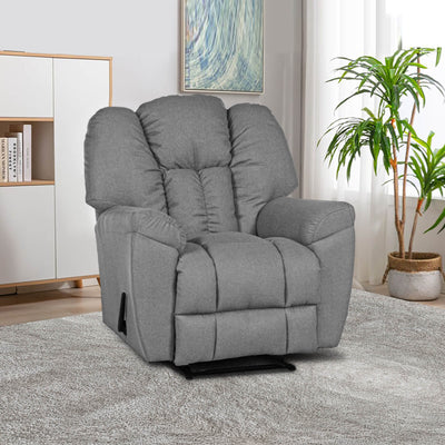 Linen Classic Recliner Chair - Light Grey - Penhaligon's