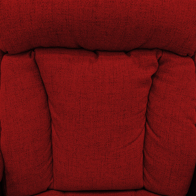 Linen Upholstered Rocking Recliner Chair With Bed Mode From In House - Red - NZ50