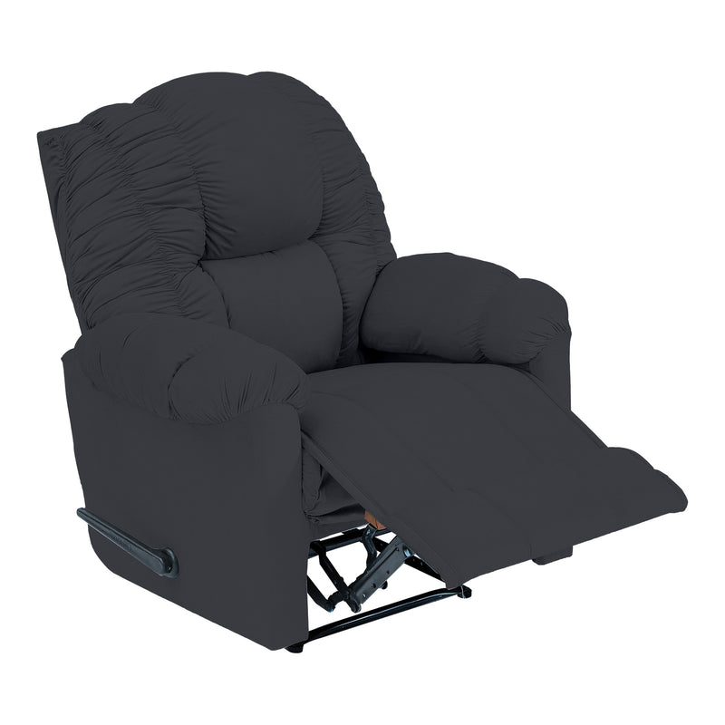 Velvet Classic Recliner Chair - Dark Grey - NZ100